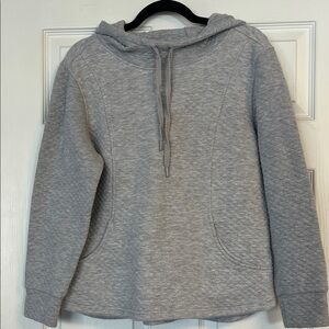 Avalanche Gray Quilted Women's Hoodie